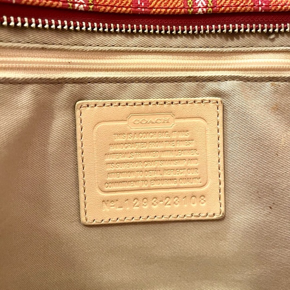 Coach Legacy Striped Canvas Weekender Tote Bag - Picture 10 of 10